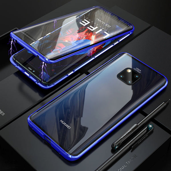 Magnetic Flip Cases For Huawei Mate 10 20 30 Pro 20X P20 P30 P Smart Z Nova 3 3i 3e 4 4e 5 5i Pro Phone Back Cover Metal Glass