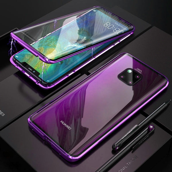 Magnetic Flip Cases For Huawei Mate 10 20 30 Pro 20X P20 P30 P Smart Z Nova 3 3i 3e 4 4e 5 5i Pro Phone Back Cover Metal Glass