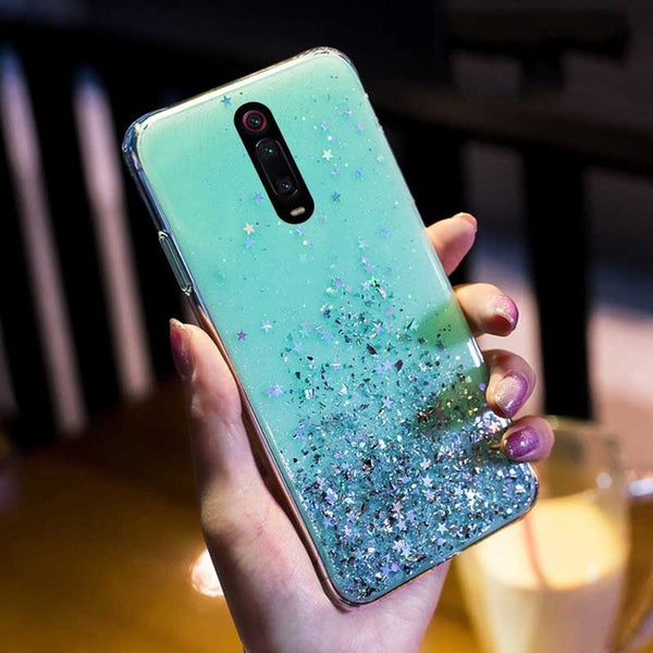 Glitter Bling Sequin Case For Xiaomi Redmi K20 Note 7 8 5 6 pro Soft Case For Mi A3 CC9 CC9E 9 8 SE Lite 6X A2 9TPro Phone Cover