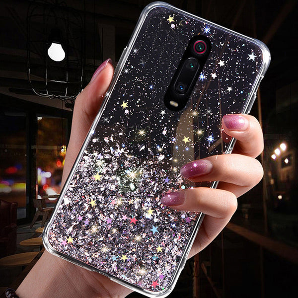 Glitter Bling Sequin Case For Xiaomi Redmi K20 Note 7 8 5 6 pro Soft Case For Mi A3 CC9 CC9E 9 8 SE Lite 6X A2 9TPro Phone Cover