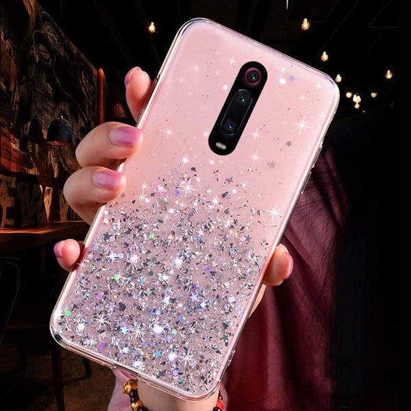 Glitter Bling Sequin Case For Xiaomi Redmi K20 Note 7 8 5 6 pro Soft Case For Mi A3 CC9 CC9E 9 8 SE Lite 6X A2 9TPro Phone Cover