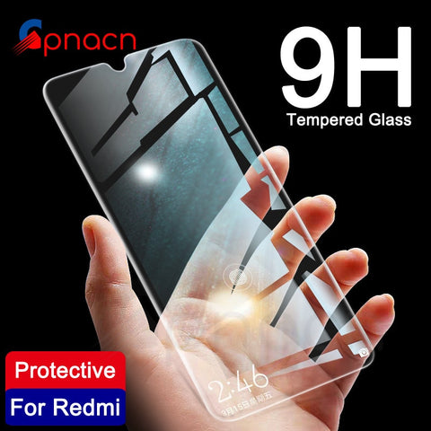 9H Protective Glass on the For Xiaomi Redmi 7 7A 6 Pro 5A 6A 5 Plus S2 K20 Note 7 6 Pro Screen Protector Tempered Glass Film