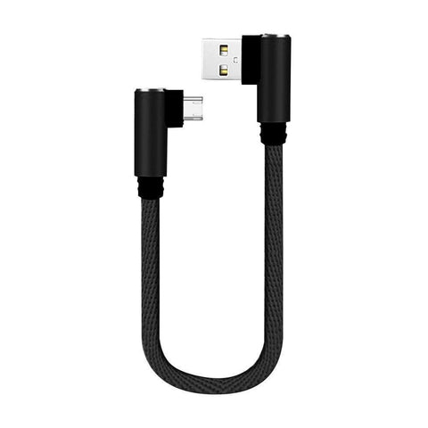 25cm Short 90 Degree USB Type C Charging Cable USB-C Phone Charger Cabel For Samsung A3 A5 A7 2017 Huawei P20