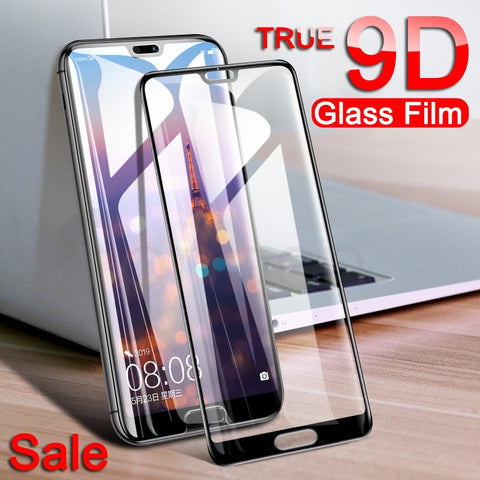 9D Protective Glass For Huawei P20 Pro P20 Lite Plus Huawei Nova 3 3E 3i 4 4E 5 5i P Smart Tempered Screen Protector Glass Film