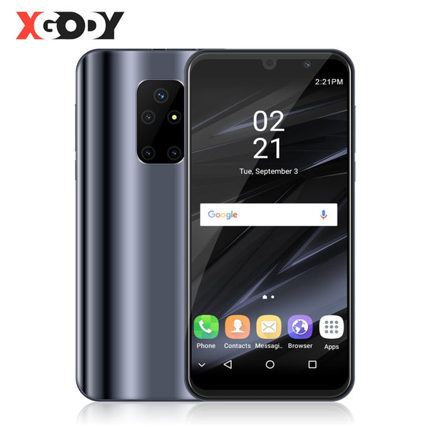 XGODY Mate 30 Mini 3G Smartphone Android 9.0 Dual Sim 5.5" 18:9 Full Screen 1GB 4GB MTK6580 Quad Core 5.0MP 2200mAh Mobile Phone