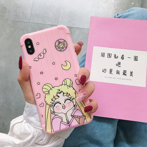 Cartoon Phone Back Case For Etui iPhone 6 6S 7 8 Plus X XR XS MAX 11 Pro Max Cover For iPhone XS Cute Cat Soft TPU Coque