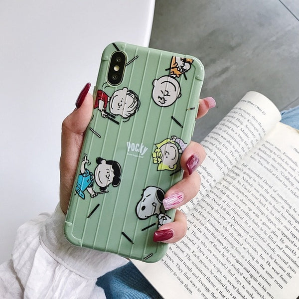 Cartoon Phone Back Case For Etui iPhone 6 6S 7 8 Plus X XR XS MAX 11 Pro Max Cover For iPhone XS Cute Cat Soft TPU Coque