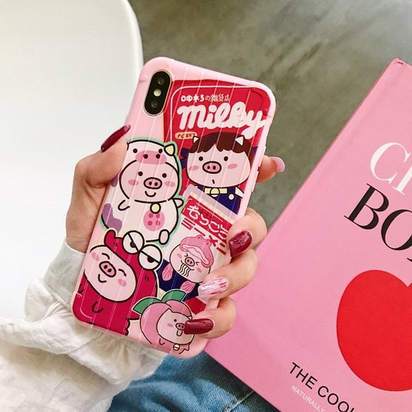 Cartoon Phone Back Case For Etui iPhone 6 6S 7 8 Plus X XR XS MAX 11 Pro Max Cover For iPhone XS Cute Cat Soft TPU Coque