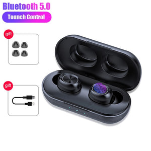 B5 TWS Fingerprint Touch Bluetooth Earphones HIfi Stereo Wireless Headphones Noise Cancelling Gaming Headsets With Microphones