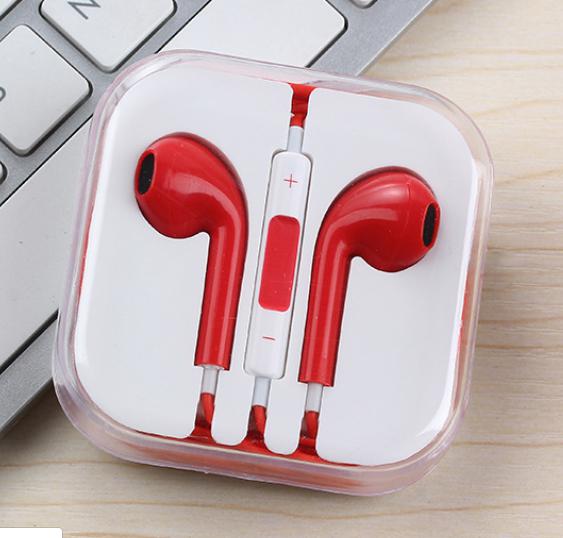 colorful mobile phone earphone 3.5mm handfree phone headset with MIC headphone for iphone earphones