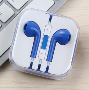 colorful mobile phone earphone 3.5mm handfree phone headset with MIC headphone for iphone earphones