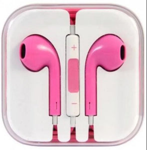 colorful mobile phone earphone 3.5mm handfree phone headset with MIC headphone for iphone earphones