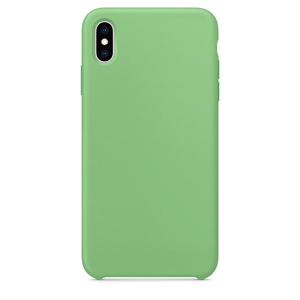 Original Logo Silicone Case For iPhone X XS Max XR Case For Apple iPhone 7 8 Plus 6 6S Case For iPhone 11 Pro Max Cover Official