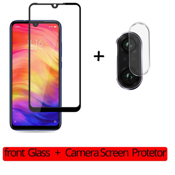 2-in-1 Camera Glass Redmi Note 7 9D Tempered Glass Screen Protector Xiaomi Redmi Note 7 Glass Film redmi note 7 screen protector