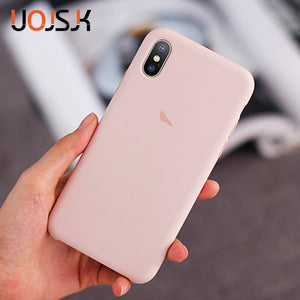 Original Logo Silicone Case For iPhone X XS Max XR Case For Apple iPhone 7 8 Plus 6 6S Case For iPhone 11 Pro Max Cover Official
