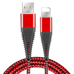 Coolreall USB Cable for iPhone 11 pro max Xr X 8 7 6 plus 6s 5 s plus iPad 2.4A Fast Charging Cable Cord Mobile Phone Data Cable