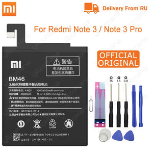 Xiao Mi Original Phone Battery BM47 For Xiaomi Redmi 3 3S 3X 4X 3 pro Note 3 5 5A Pro Mi 5X BM46 BN31 BN45 Replacement Batteries