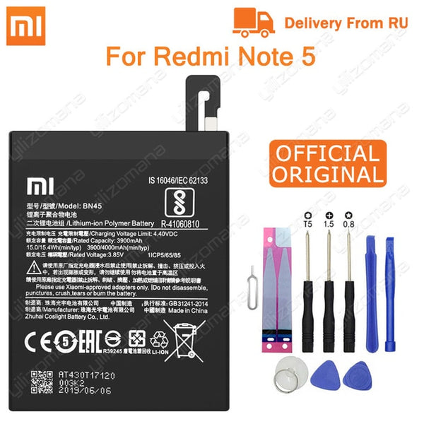 Xiao Mi Original Phone Battery BM47 For Xiaomi Redmi 3 3S 3X 4X 3 pro Note 3 5 5A Pro Mi 5X BM46 BN31 BN45 Replacement Batteries