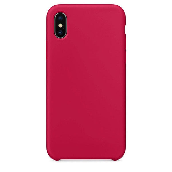 Original Silicone Case For iPhone XR X XS Max Case For Apple iPhone 7 8 Plus Cases For iPhone 6 6s Plus Cover With LOGO Official