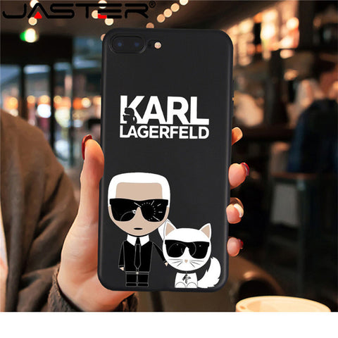 For iPhone X 7 Plus XS case Karl Funny TPU Soft Silicone case Cover For iPhone 6S 8 6 Plus XS Max Case phone Case