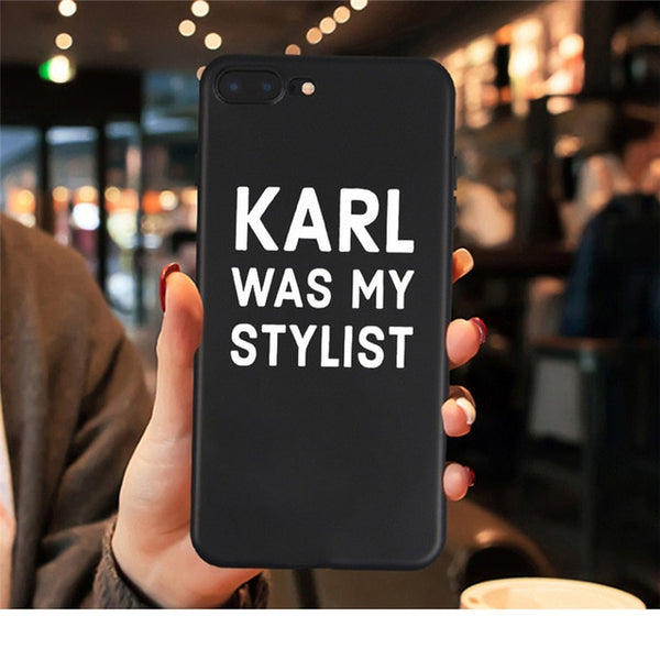 For iPhone X 7 Plus XS case Karl Funny TPU Soft Silicone case Cover For iPhone 6S 8 6 Plus XS Max Case phone Case