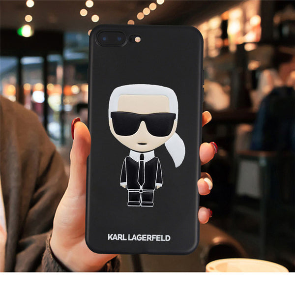 For iPhone X 7 Plus XS case Karl Funny TPU Soft Silicone case Cover For iPhone 6S 8 6 Plus XS Max Case phone Case