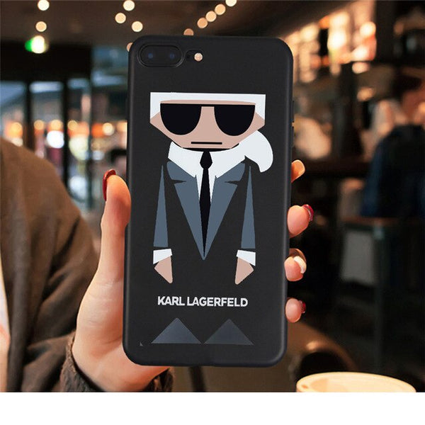 For iPhone X 7 Plus XS case Karl Funny TPU Soft Silicone case Cover For iPhone 6S 8 6 Plus XS Max Case phone Case