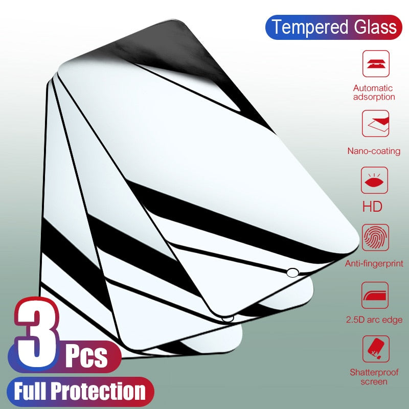 3pcs tempered glass for xiaomi redmi note 7 5 pro screen protector protective glass for redmi note 8 6 redmi 6a 4x 5 plus glass