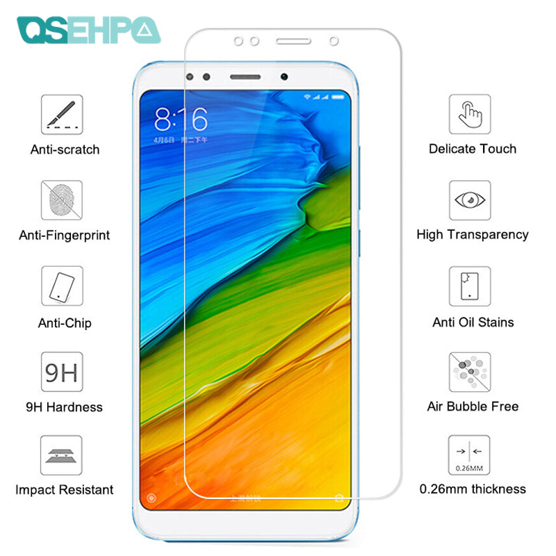 9H Protective Glass For Xiaomi Redmi 5 Plus 5A S2 4 4X 4A K20 Pro Redmi Note 4 4X 5 5A Pro Tempered Screen Protector Glass Film