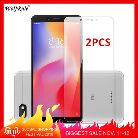 2PCS For Glass Xiaomi Redmi 6 6A 7A Screen Protector Tempered Glass For Xiaomi Redmi 6 Glass Redmi 6A Protective Phone Film