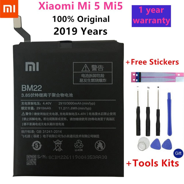 Original Xiao Mi Replacement Phone Battery For Xiaomi Redmi 3 3S 3X 4X 4A 3 pro 5 Plus Note 3 4 4X 5 5A Pro Mi5 Mi 5X Batteries