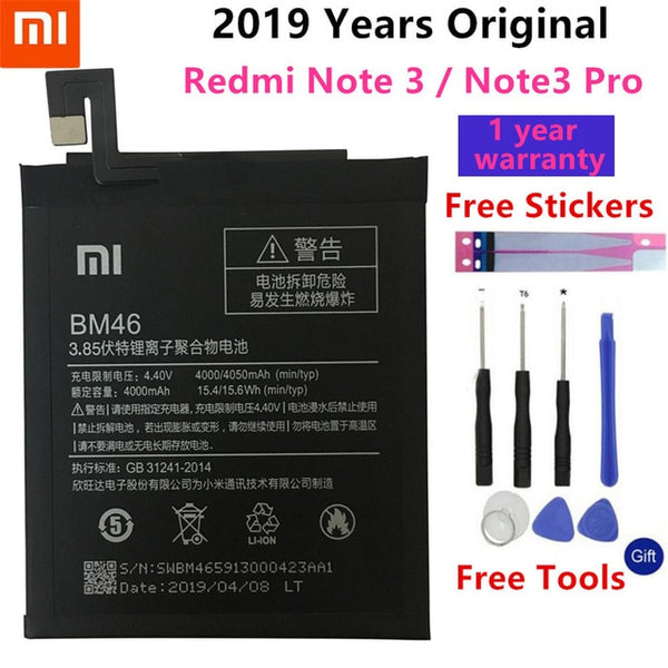 Original Xiao Mi Replacement Phone Battery For Xiaomi Redmi 3 3S 3X 4X 4A 3 pro 5 Plus Note 3 4 4X 5 5A Pro Mi5 Mi 5X Batteries
