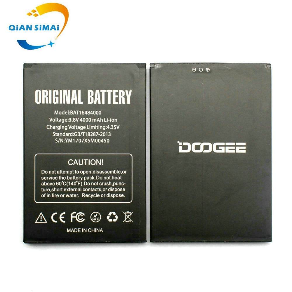 New BAT16484000 4000mAh Battery Replacement For DOOGEE X5 MAX X5MAX Mobile Phone + Tracking Code