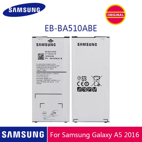 SAMSUNG Original Phone Battery EB-BA510ABE 2900mAh For Samsung Galaxy A5 2016 A510 A510F A5100 A510M A510FD A510K A510S