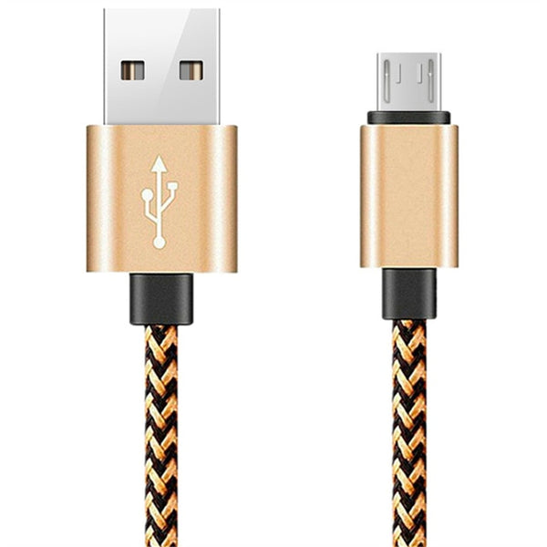 Metal Braided Micro USB Data Sync Charging Cable For Redmi 5 Plus 6A 6 Pro Note 2 3 4 4X 5A Fast Android Phone Charger USB Cable