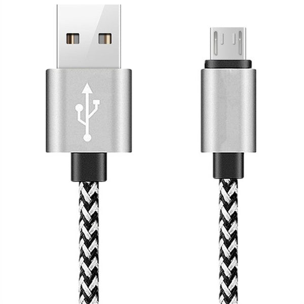 Metal Braided Micro USB Data Sync Charging Cable For Redmi 5 Plus 6A 6 Pro Note 2 3 4 4X 5A Fast Android Phone Charger USB Cable