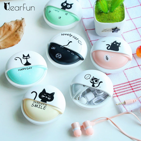 Cute Cat Wired Headphone Gril Children 3.5mm Headphone Music Headset Earphones For iPhone 6 Samsung XIAOMI MP3/4