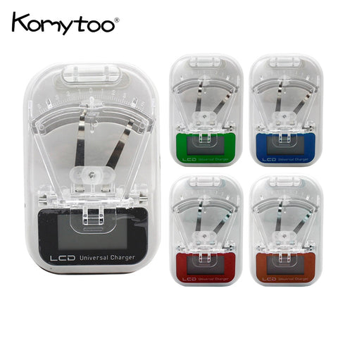 Hot sale EU Plug Mobile Phone Chargers Colorful Multi Universal Travel LCD Battery Charger&USB Wall Charger