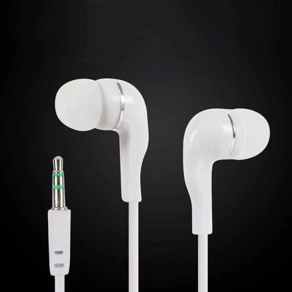 3.5mm Stereo Music In-ear Headphones Portable Noise Cancelling Earphone Wired In-Ear Headset with Microphone for Samsung S6