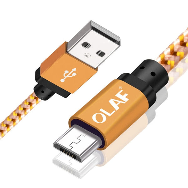 OLAF Micro USB Cable 1m 2m 3m Fast Charge USB Data Cable for Samsung S6 S7 Xiaomi 4X LG Tablet Android Mobile Phone USB Charging