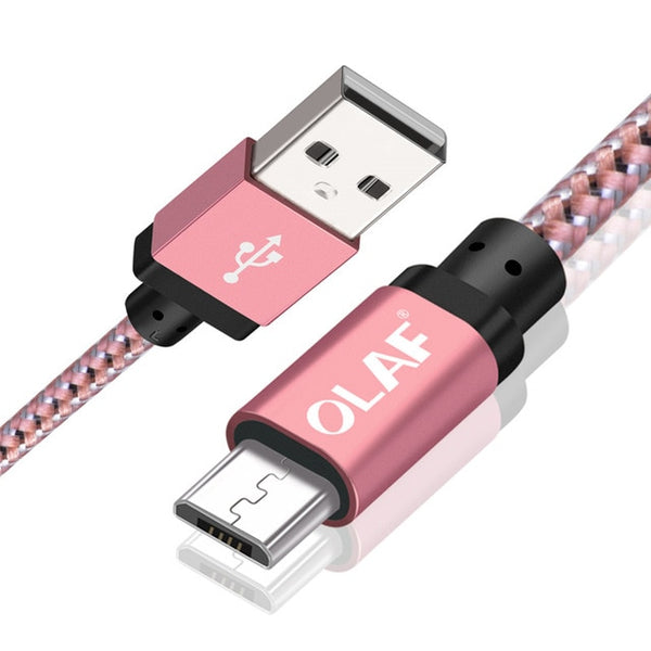 OLAF Micro USB Cable 1m 2m 3m Fast Charge USB Data Cable for Samsung S6 S7 Xiaomi 4X LG Tablet Android Mobile Phone USB Charging