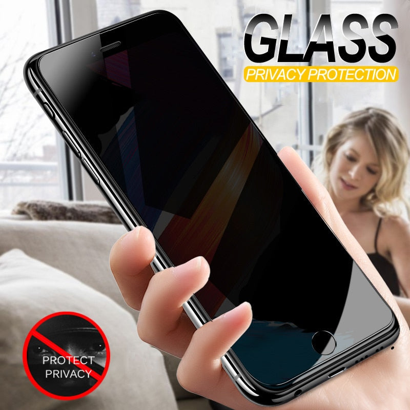 Anti Spy Tempered Glass For iPhone 7 6 6S 8 Plus X XS XR Privacy Screen Protector Film For iPhone 6 7 8 XS Max Protective Glass