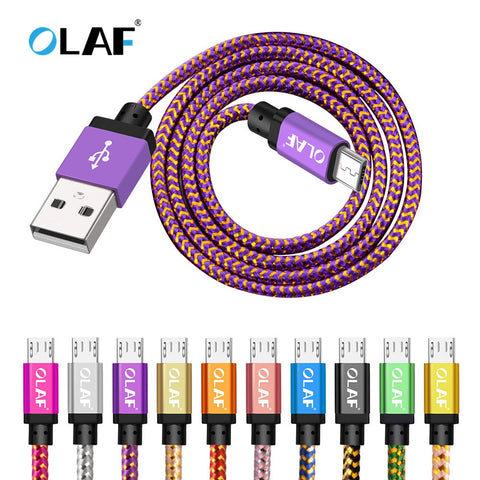 OLAF Micro USB Cable 1m 2m 3m Fast Charge USB Data Cable for Samsung S6 S7 Xiaomi 4X LG Tablet Android Mobile Phone USB Charging