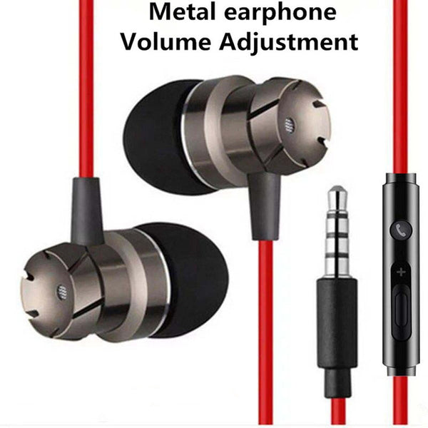 Sport Headsets Bass Wired In Ear Phones Key control Headphone Head phones with Mic Music Earphones for mobile Phone Computer PC