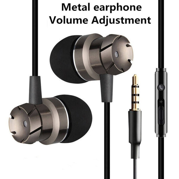 Sport Headsets Bass Wired In Ear Phones Key control Headphone Head phones with Mic Music Earphones for mobile Phone Computer PC