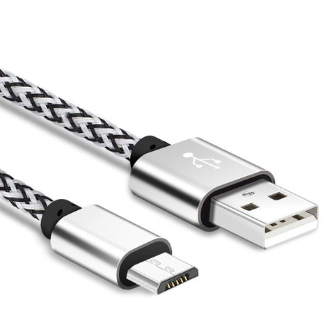 Metal Braided Micro USB Data Sync Charging Cable For Redmi 5 Plus 6A 6 Pro Note 2 3 4 4X 5A Fast Android Phone Charger USB Cable