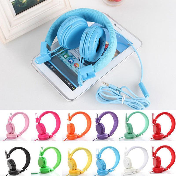 EastVita Wired Headband 10color Kids Extender Ear Headphones Coaxial Stylish Headband Earphones for iPad Tablet Smart phones r25