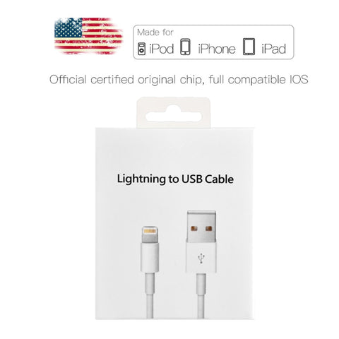 2m Original USB Data Charging Cable For iPhone 5 5S 6 6S 7 8 Plus X XS Max XR Fast Charger Phone Cables for iPad mini 2 3 Air 2