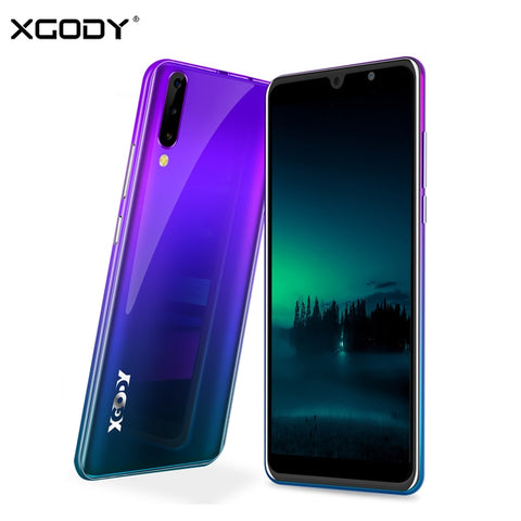 XGODY P30 3G Smartphone 6" 18:9 Android 9.0 2GB RAM 16GB ROM MTK6580 Quad Core Dual Sim 5MP Camera 2800mAh GPS WiFi Mobile Phone