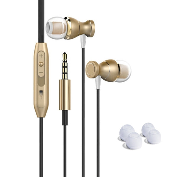 In-Ear Bass Sound Earphone Headsets Headphone Control Magnetic Clarity Stereo Sound With Earphones For iPhone Mobile Phone MP3